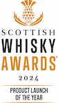 Scottish Whisky Awards 2024 logo with a thistle design on a white background